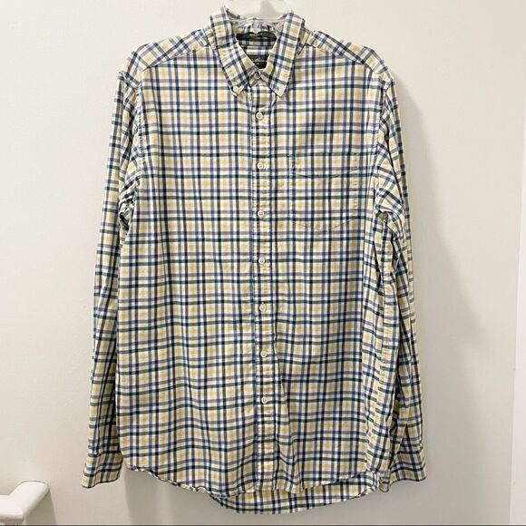 Eddie Bauer Relaxed Fit Plaid Button Down Shirt - Large Tall - Picture 1 of 5